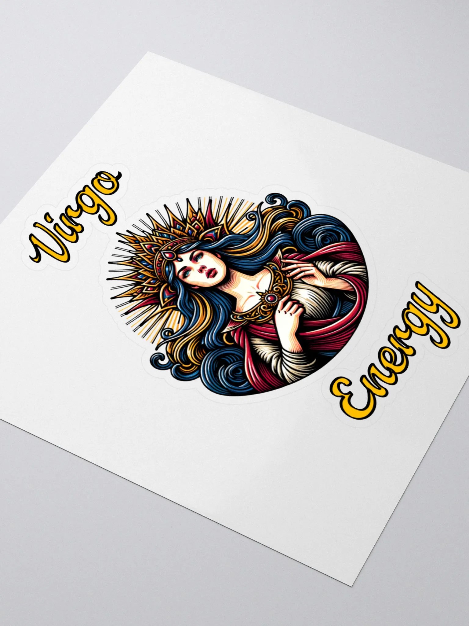 Zodiac Sign Virgo Energy Sticker product image (3)