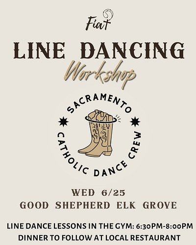 We’re teaming up with  @saccatholicdancecrew for another Line Dancing Workshop!

They’ll be teaching three crowd favorites:
🔥...