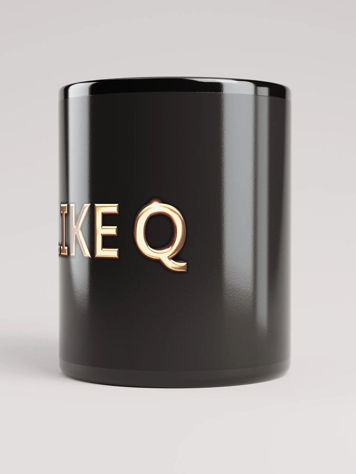 Golden Q Black Glossy Mug product image (2)