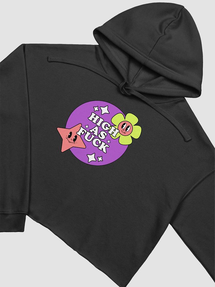 High as fuck - Crop Hoodie product image (2)