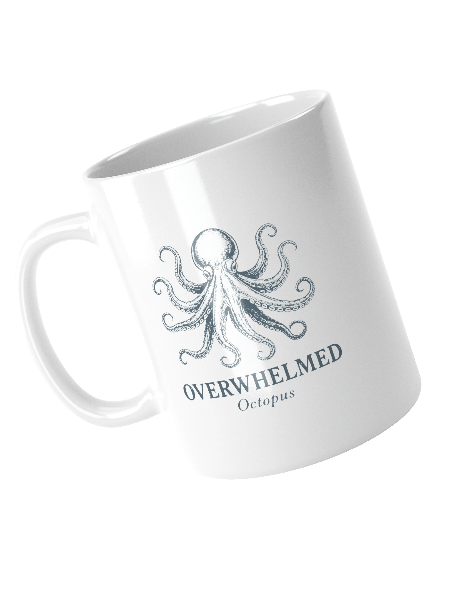 Overwhelmed Octopus Ceramic Mug product image (4)