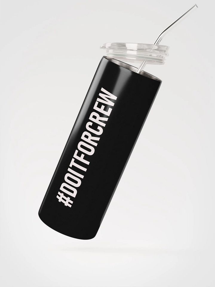 20 oz #DOITFORCREW - High End Travel Tumbler- Black product image (2)