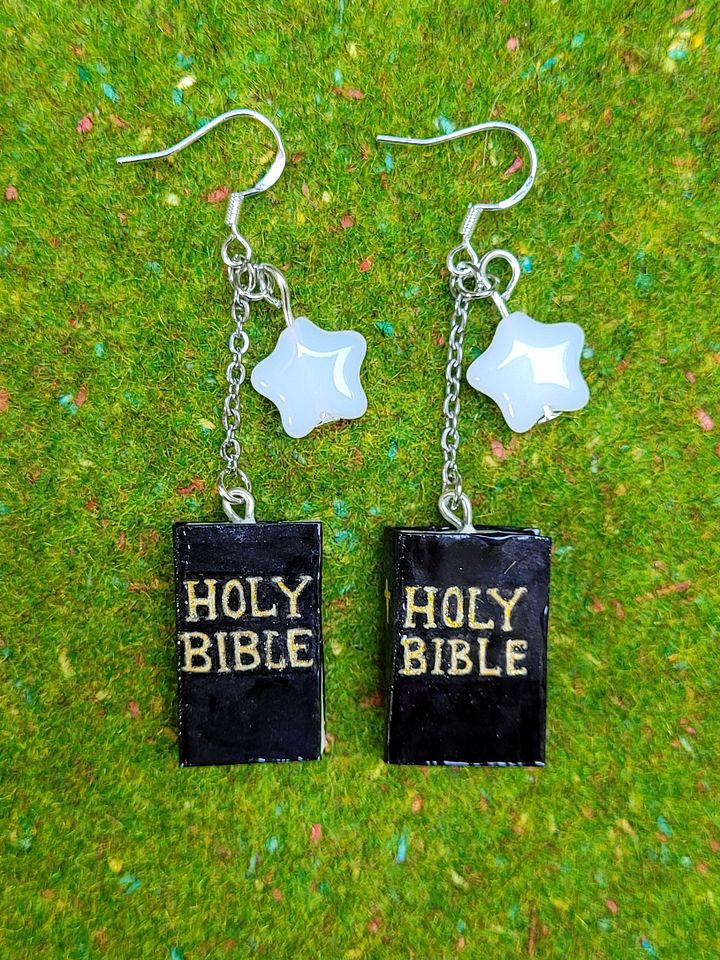 Holy Bible - Classic Book Earrings product image (1)