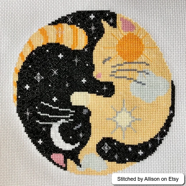 Luna and Apollo - Cross Stitch Pattern product image (1)