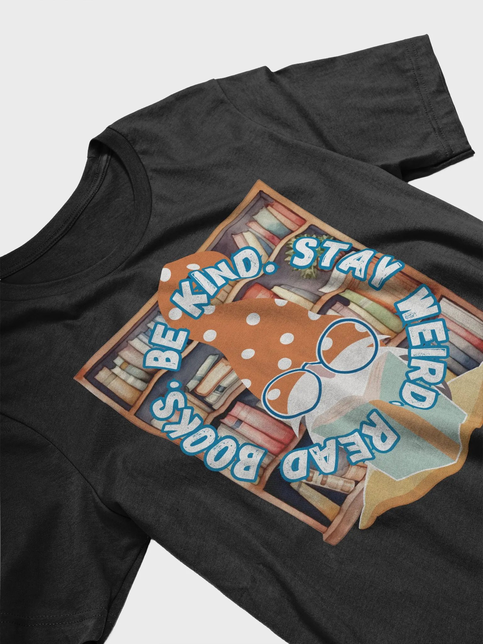 Be Kind. Stay Weird. Read Books. Soft Short-Sleeve Tee product image (3)