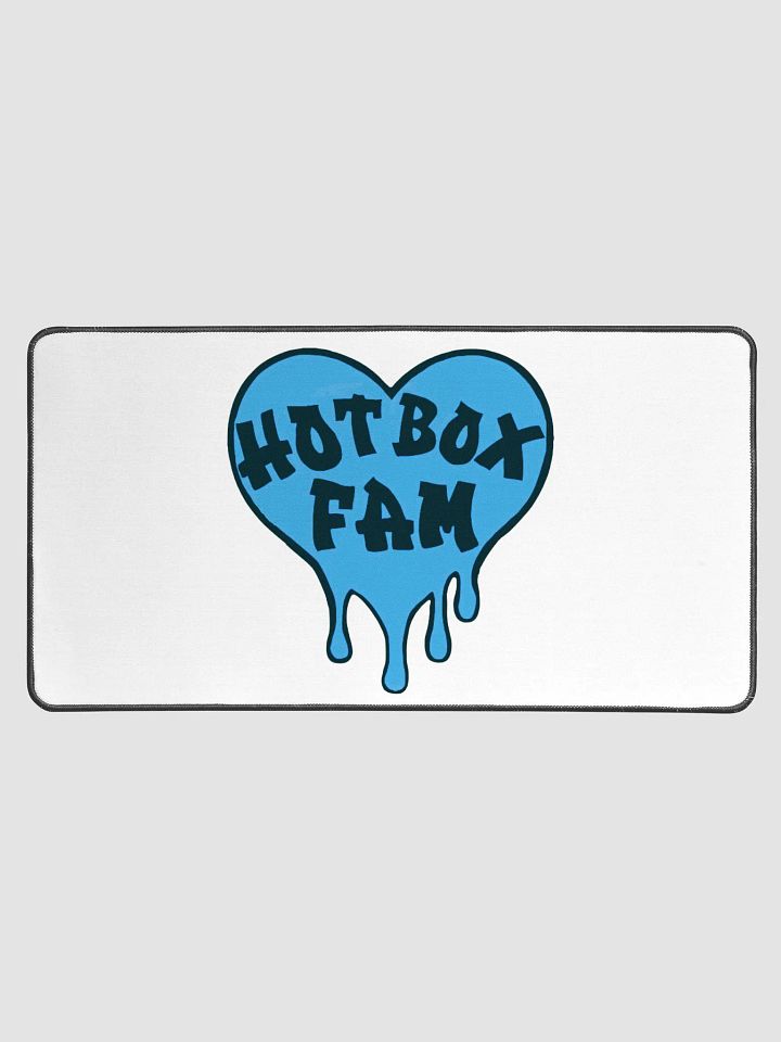 HOT BOX FAM SOLID BLUE LOGO DESK MAT product image (1)