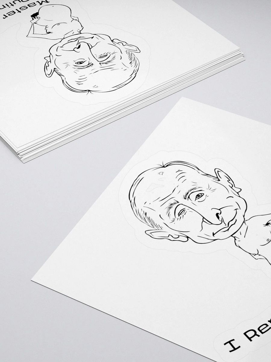 3 x 3 inch white master strategist sticker product image (8)