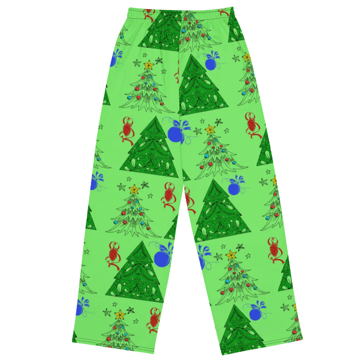Christmas Trees on Green Wideleg Pants product image (1)