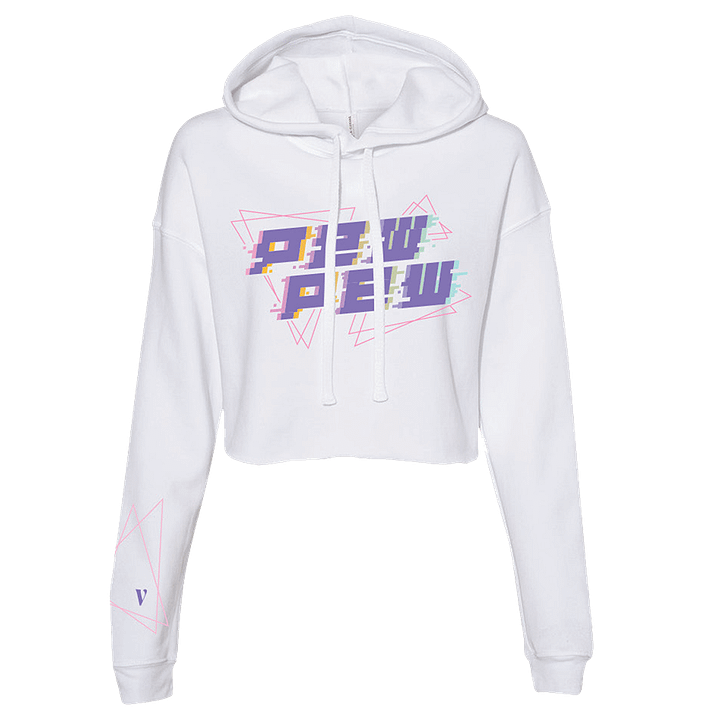 Electro Pew Crop Hoodie product image (1)