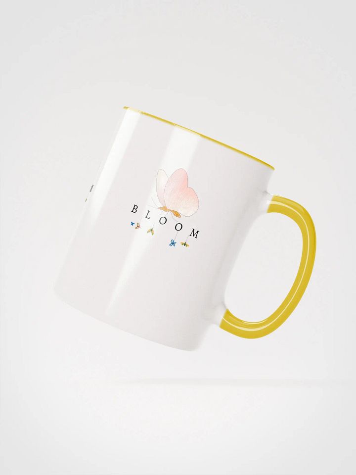 Bloom Butterfly Ceramic Mug - Yellow product image (2)