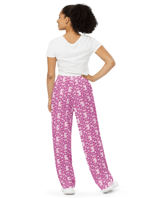 Kiss Me Pattern | All-Over Print Unisex Wide-Leg Pants product image (6)