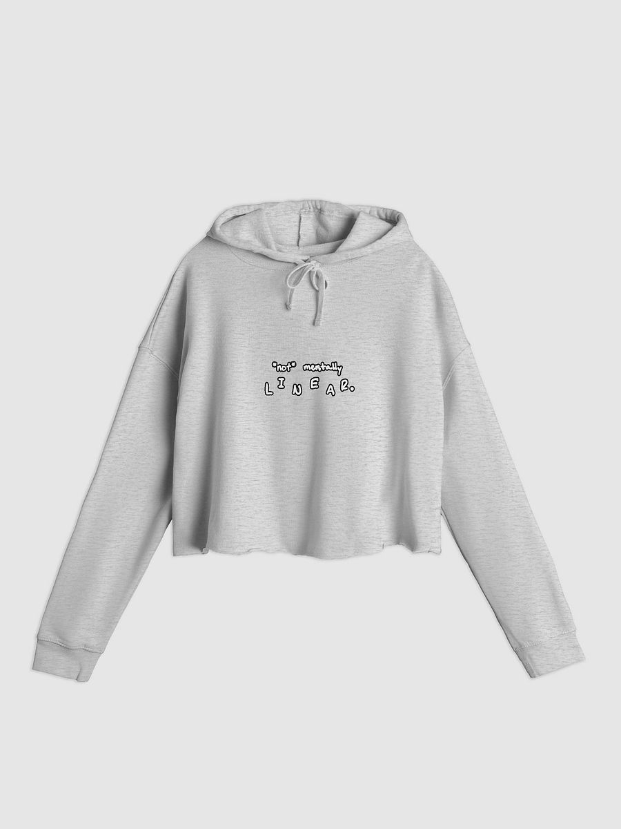 *not* mentally linear (lined design) lightweight cropped hoodie product image (5)