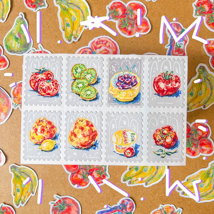 POST STAMPS stickers set product image (1)