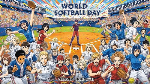 Lets make some waves 🌊 today - 

World Softball Day! 🥎
AI pitched a wave of diamond dust. 
Fave softball move?

Did You Know?...