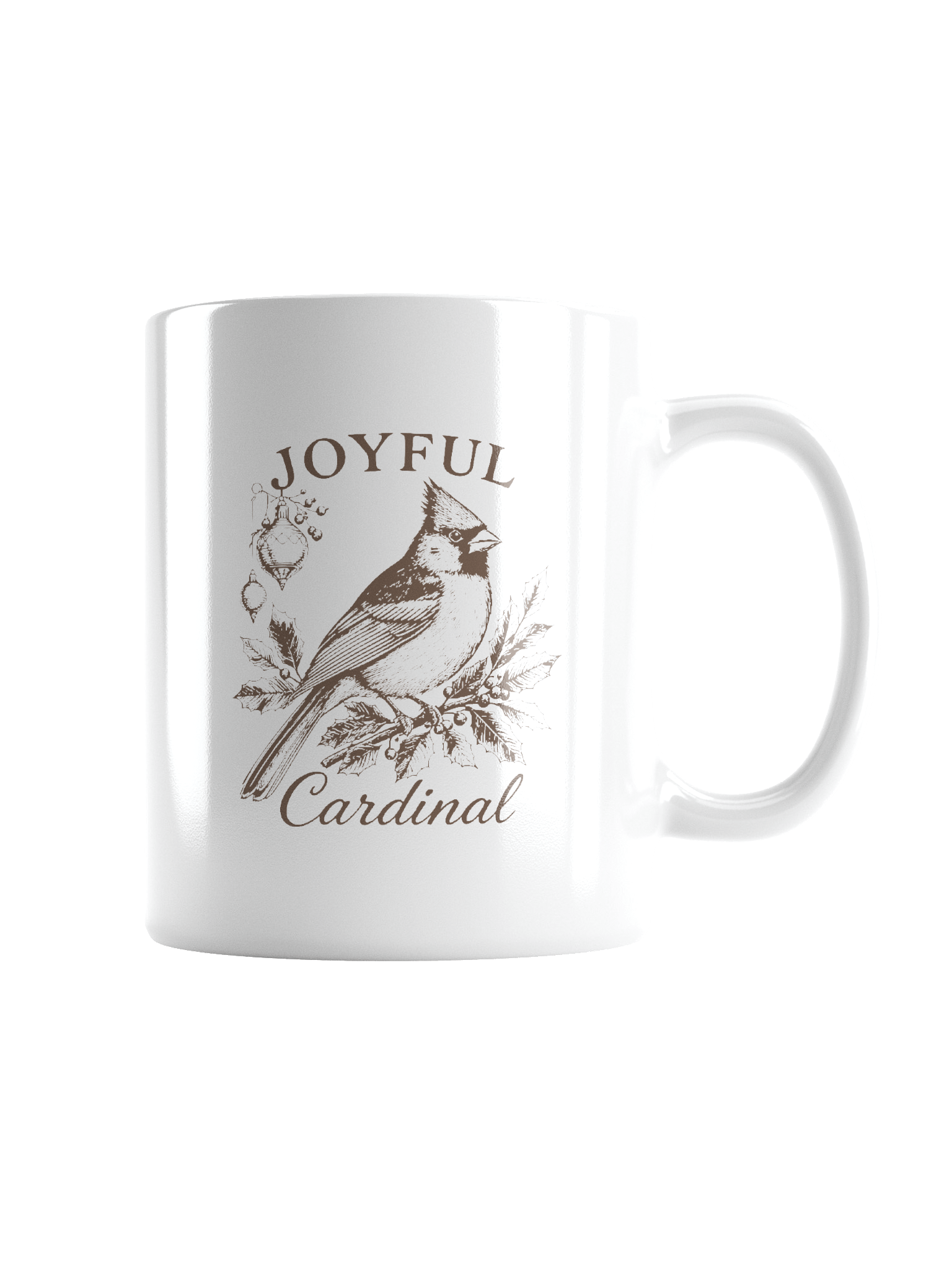 Joyful Cardinal Vintage Christmas Mug product image (2)