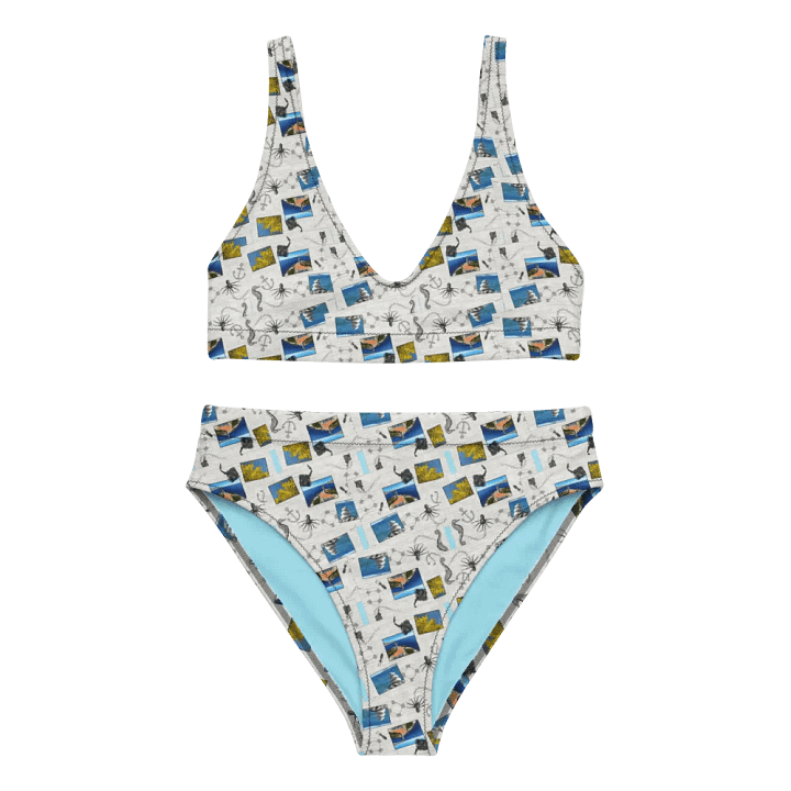 Sea design (photoshop by Dina R.) - Recycled High Waisted Bikini product image (1)