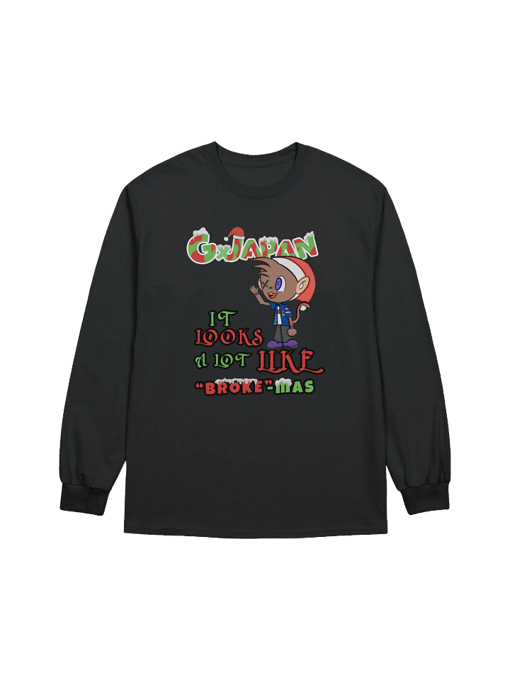 "Broke-mas" Holiday Long-Sleeve Tee product image (1)
