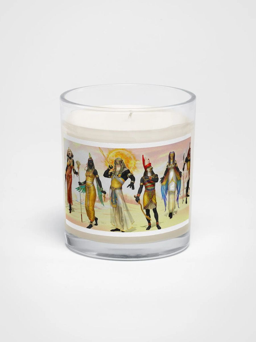 Soy Wax Candle In A Clear Glass Jar product image (1)