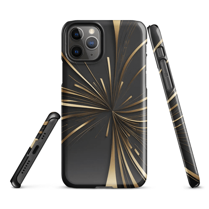 Snap Case for iPhone – The golden Lines Nr. 1 product image (3)