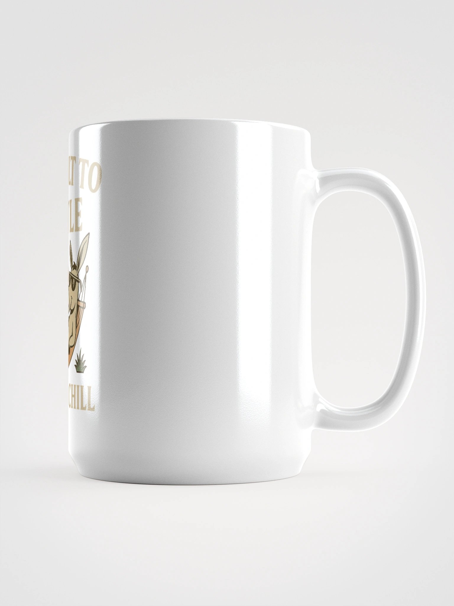 Not Built to Hustle – Born to Chill Mug (Donkey-Approved Downtime) product image (2)