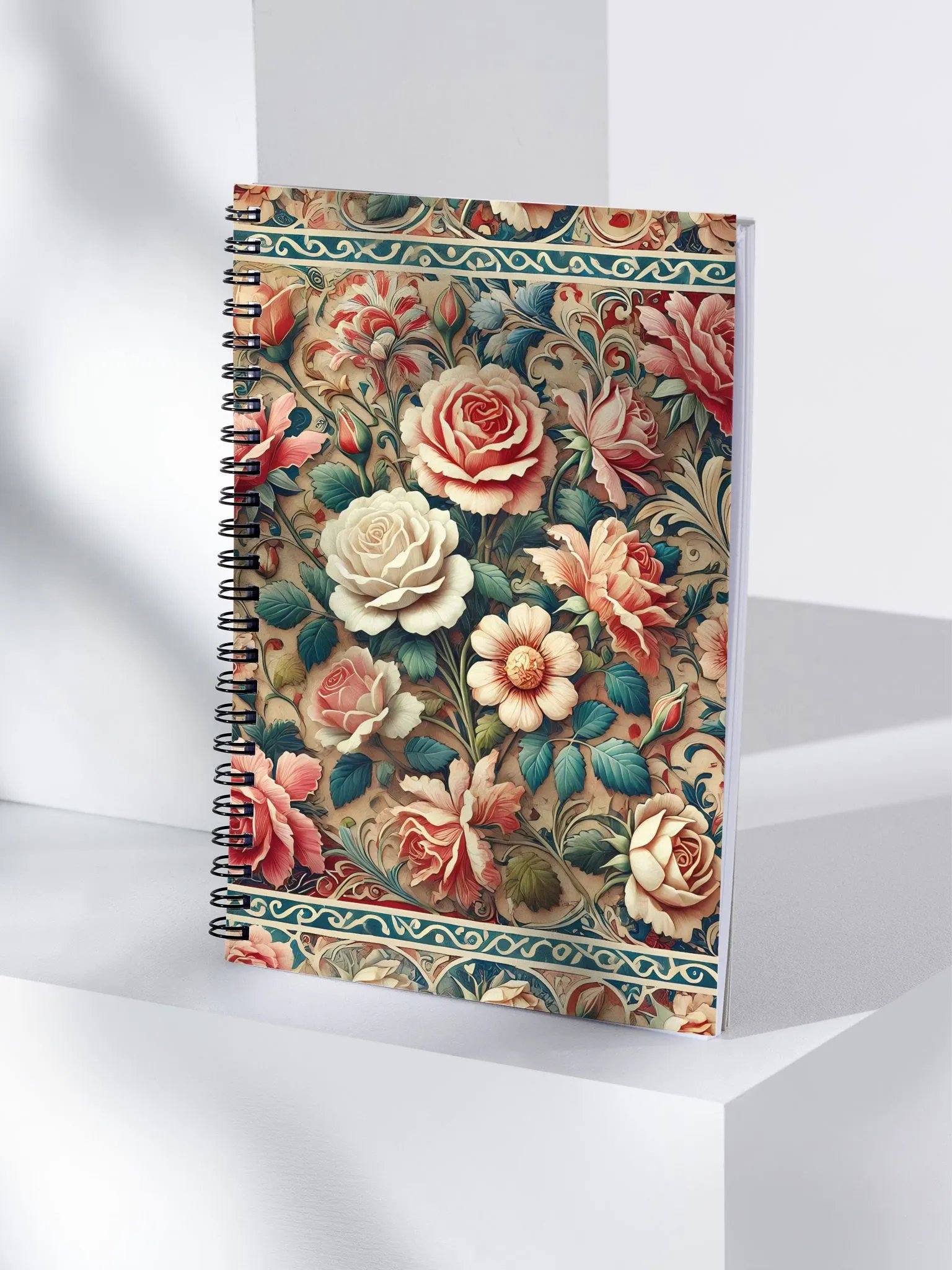 Royal Floral Spiral Notebook product image (4)