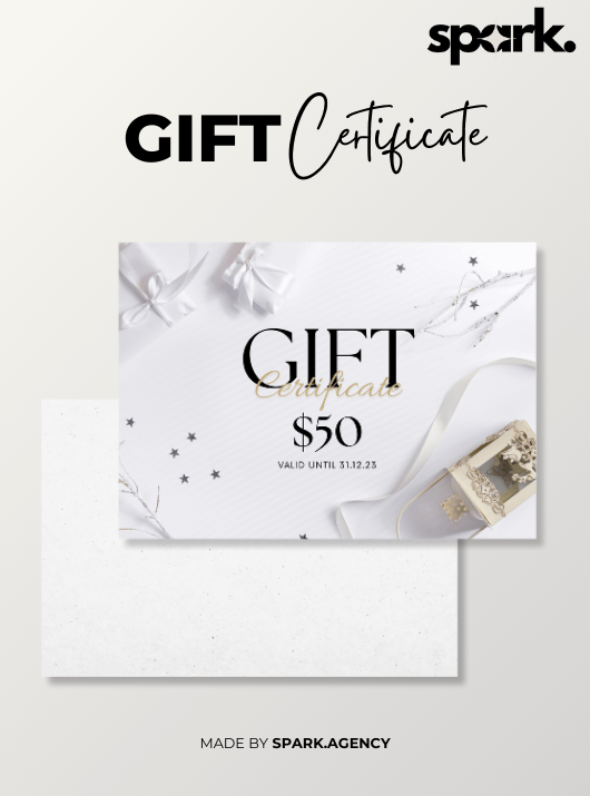 White Elegant $50 Gift Certificate product image (1)
