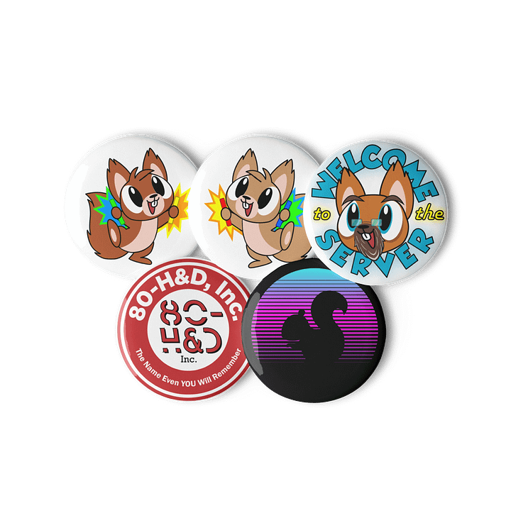 Squirrel Station Button Set 1 product image (2)