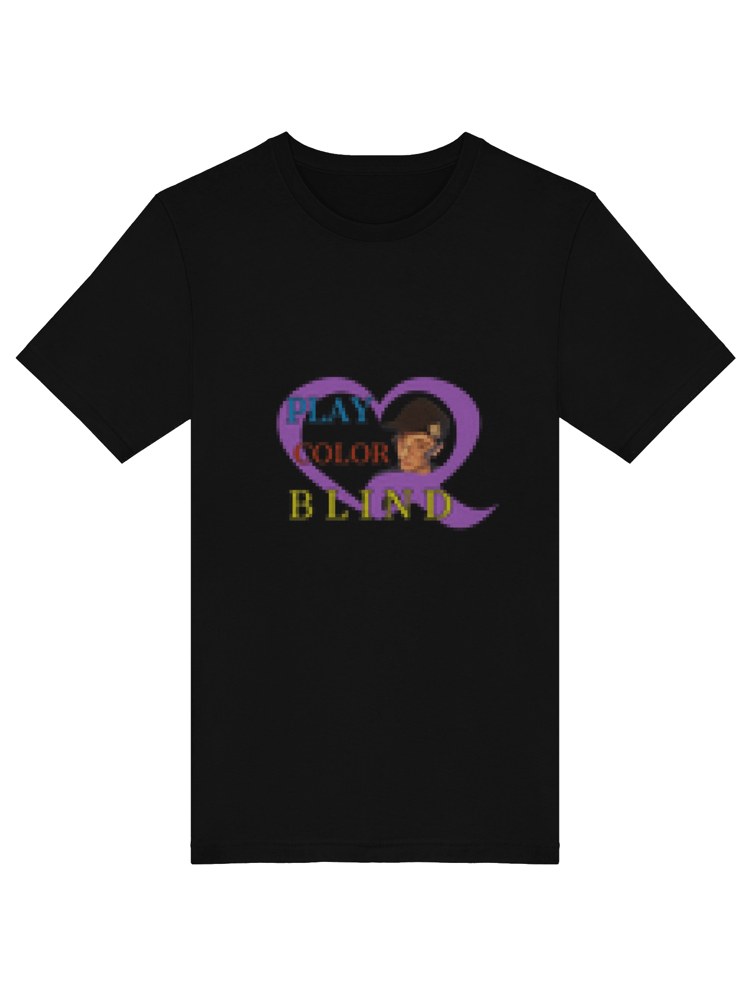 Play Color Blind Heart Twitch T-Shirt product image (5)