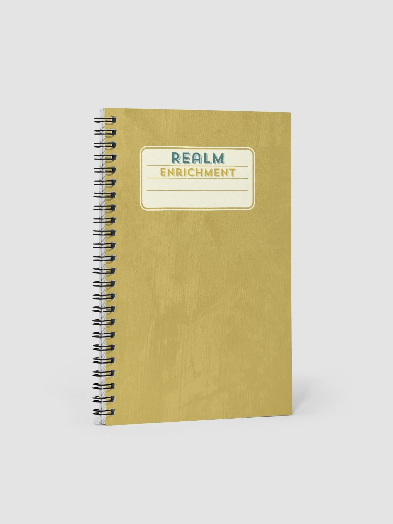 Notebook: Realm Enrichment in Rustic Gold product image (1)