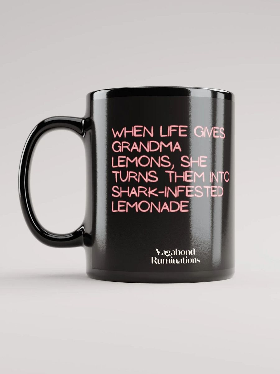 Badass Grandma Riding a Shark Mug 11 oz product image (6)