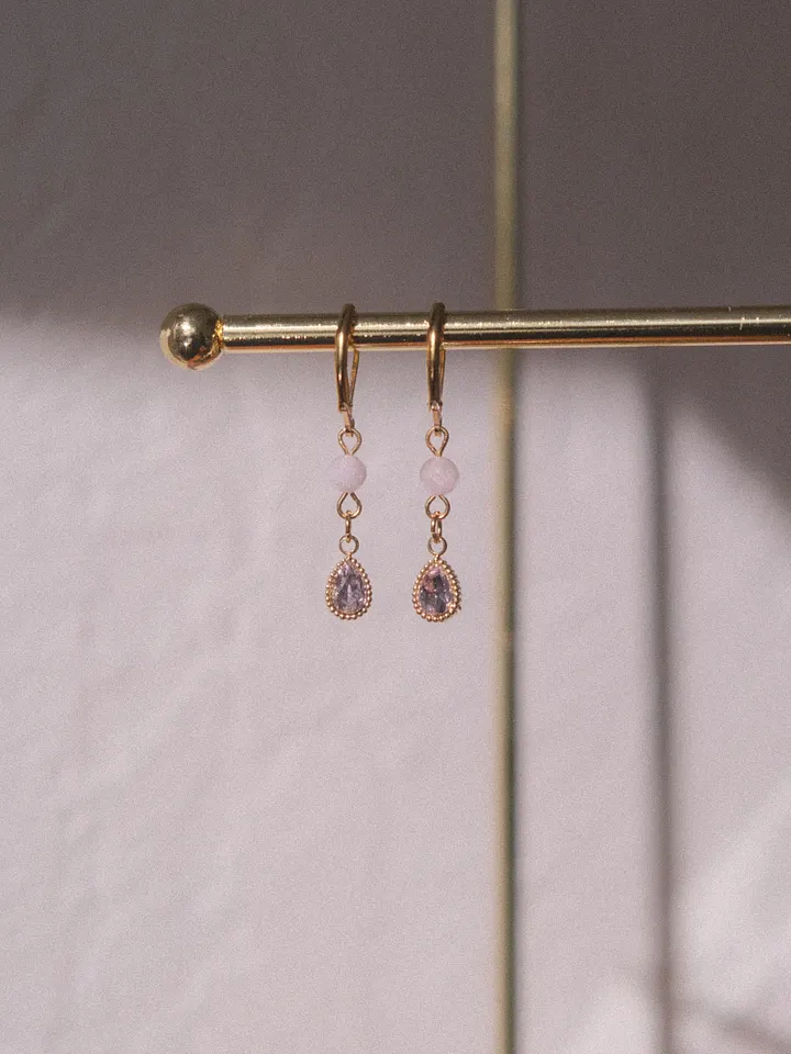 Tender teardrops - Kunzite earrings product image (1)