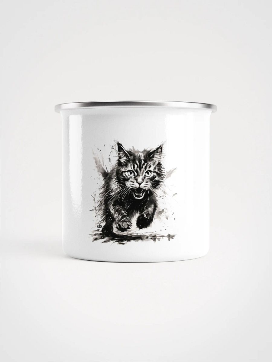 Wild Kitty Enamel Mug product image (1)