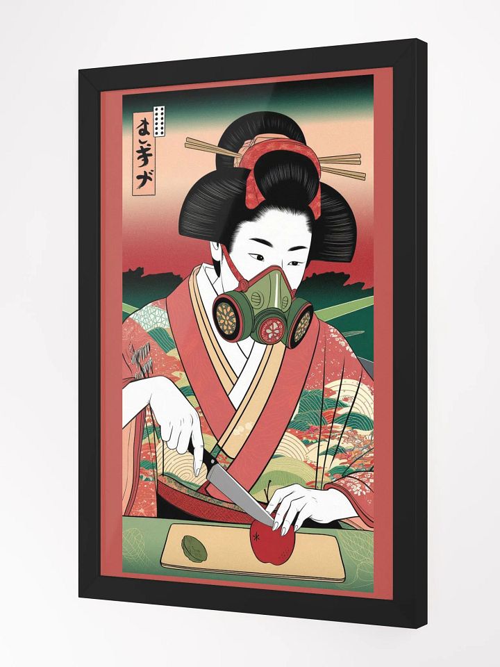 Futuristic Geisha - Tradition Meets Modernity Framed High-Quality Matte Poster product image (2)