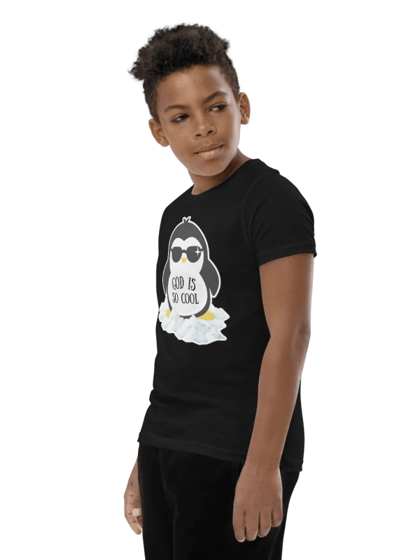 God Is So Cool Penguin Kids T-Shirt product image (8)