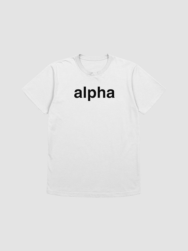 alpha white t-shirt product image (1)