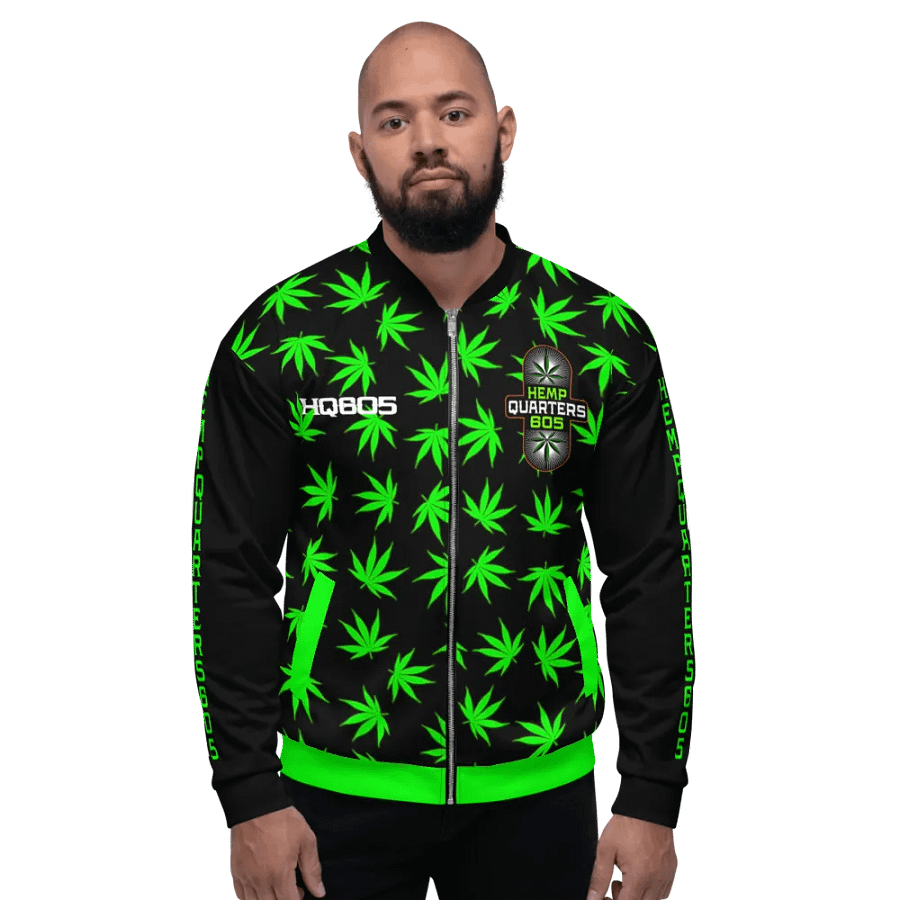 HempQuartes Neon Green Zip Up Jacket product image (4)