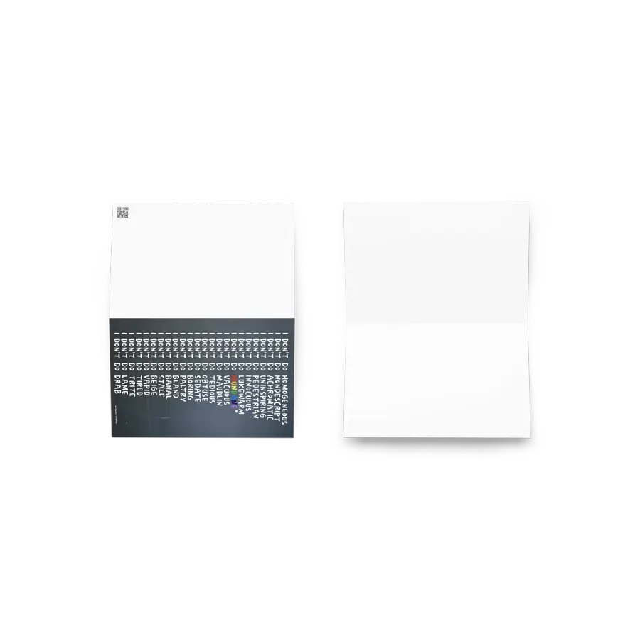 Mundane Series Greeting Card - justadandak.com [I don't do / colour / portrait] product image (3)