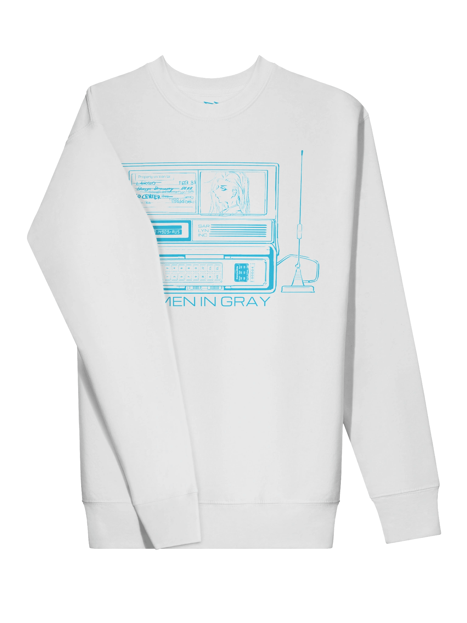 Women in Gray - Mobile Phone Long Tee (blue) product image (3)