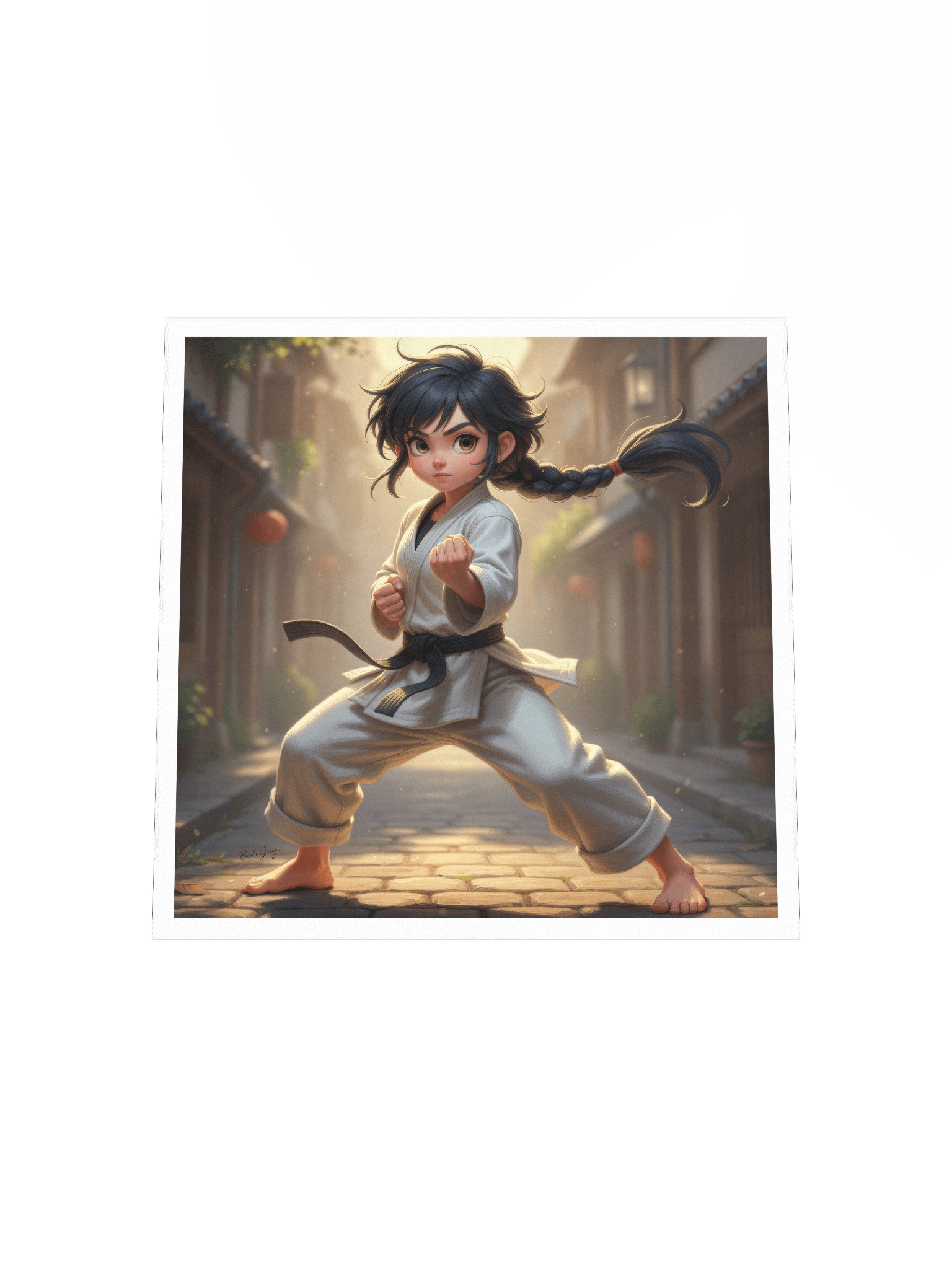 Karate Girl Art Poster product image (5)