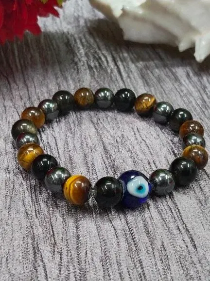 Evil Eye Triple Protection Crystal Bracelet, Crystal Bracelet for Nazar Suraksha product image (1)