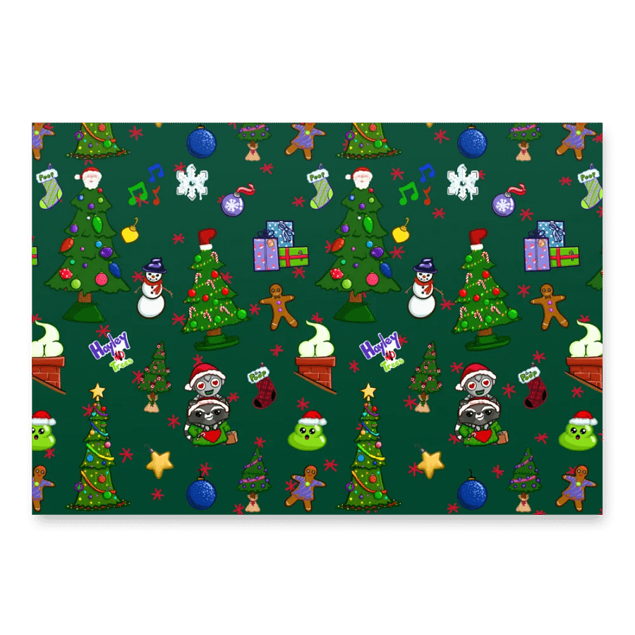 Tree Time Poop Coven Wrapping Paper product image (1)