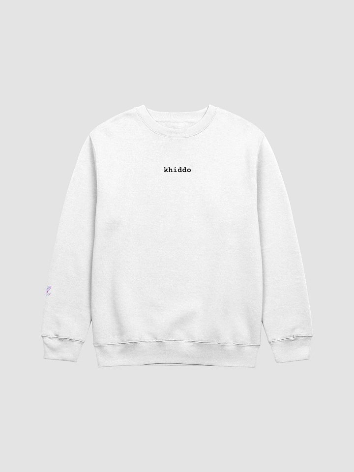 Women's Khiddo Name & Logo Sweatshirt (White) product image (1)