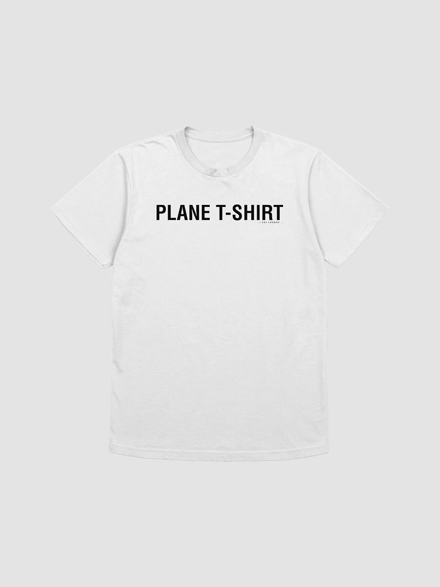 PLANE WHITE T-SHIRT (dark text) product image (1)