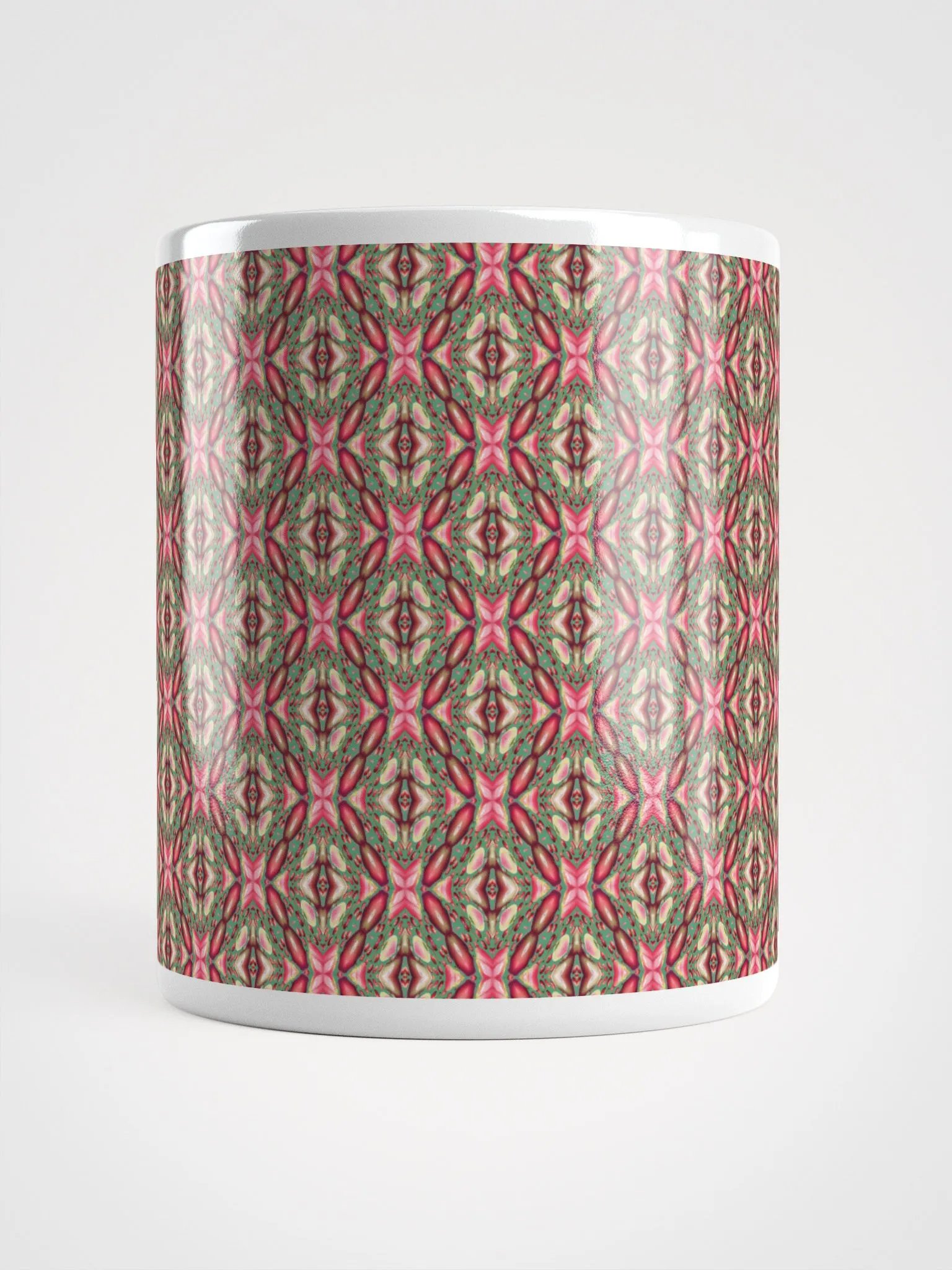 Vibrant Diamond & Floral Ceramic Mug product image (5)