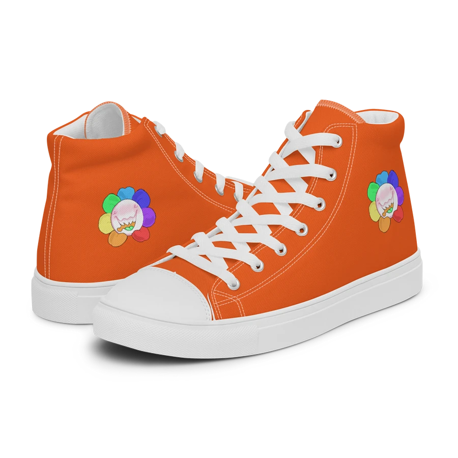 Orange and White Flower Sneakers product image (16)