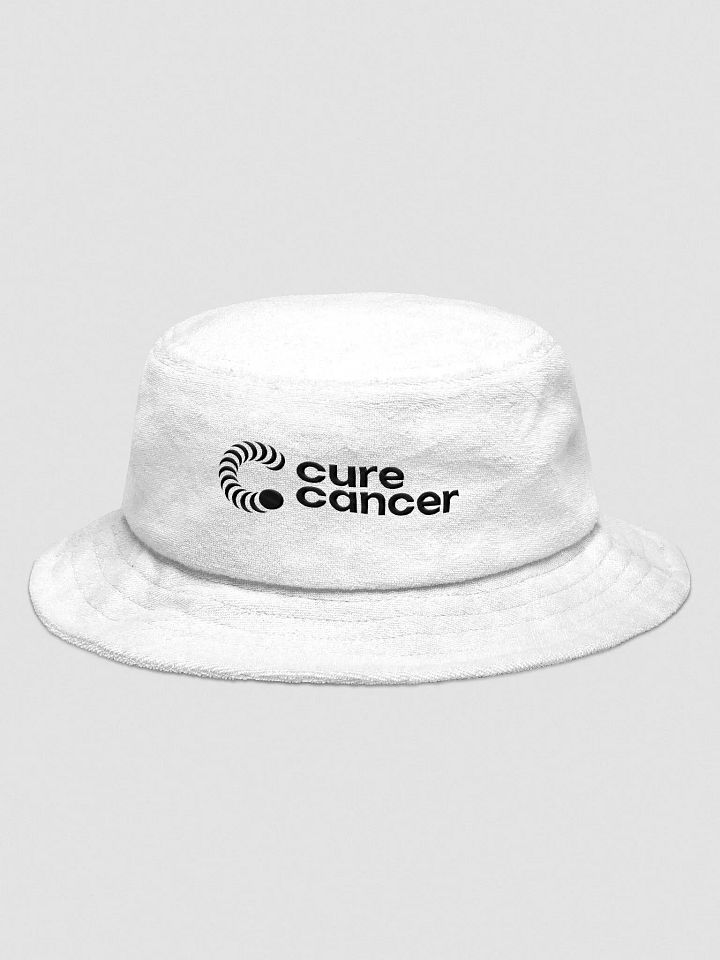 Cure Cancer | Terry Cloth Bucket Hat - White product image (1)