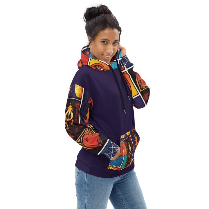 Purple & Multi Symbology Hoodie product image (2)