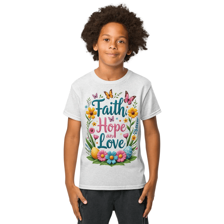 Faith Hope and Love Youth Sports Tee product image (9)
