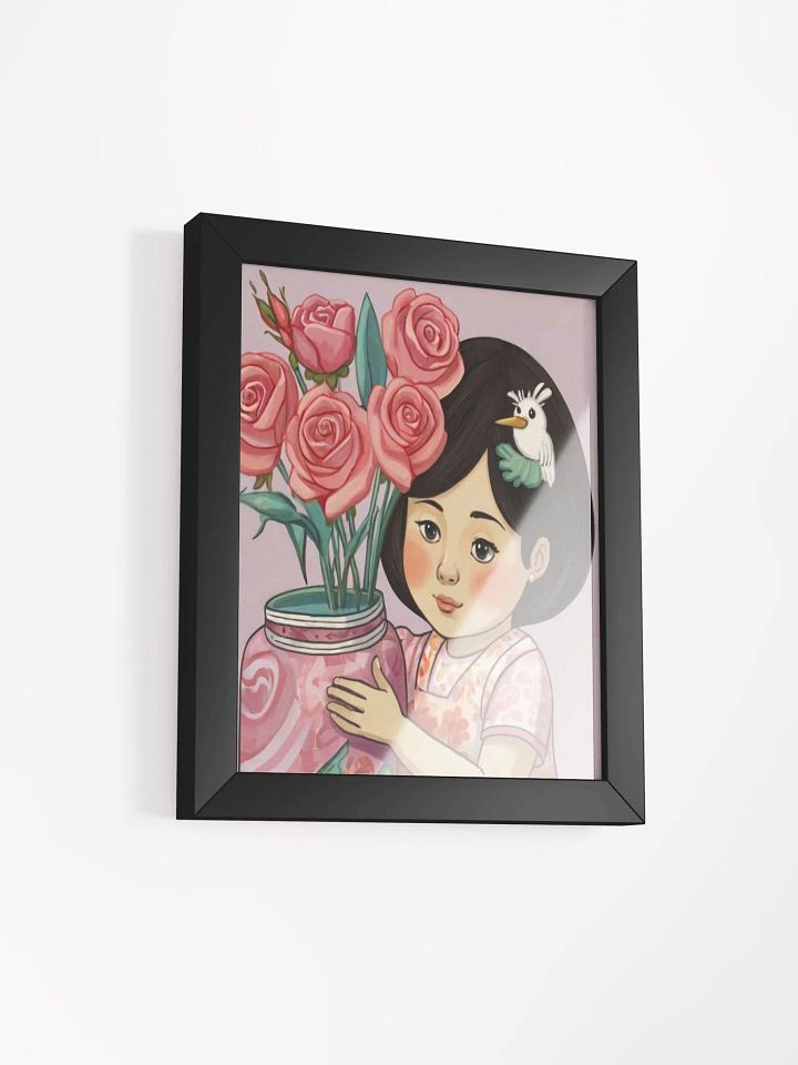 Whimsical Rose Jar - Framed Matte Poster product image (51)