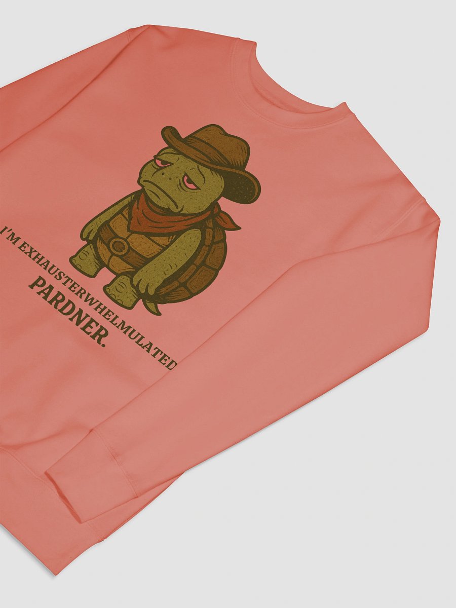 Tired Cowboy Turtle Sweatshirt product image (7)
